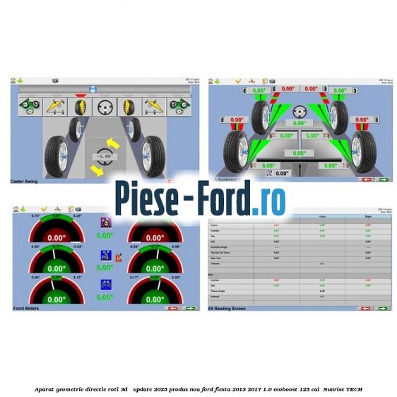 Aparat Geometrie Directie Roti 3D - Update 2025 Produs NOU Ford Fiesta 2013-2017 1.0 EcoBoost 125 cai  #0BF47C5E23